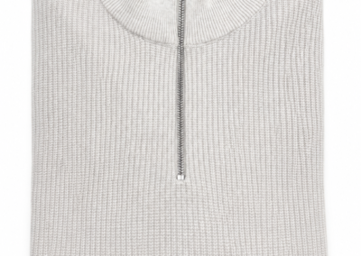 LUPETTO MEZZA ZIP IN COTONE