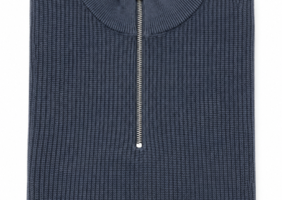 LUPETTO MEZZA ZIP IN COTONE